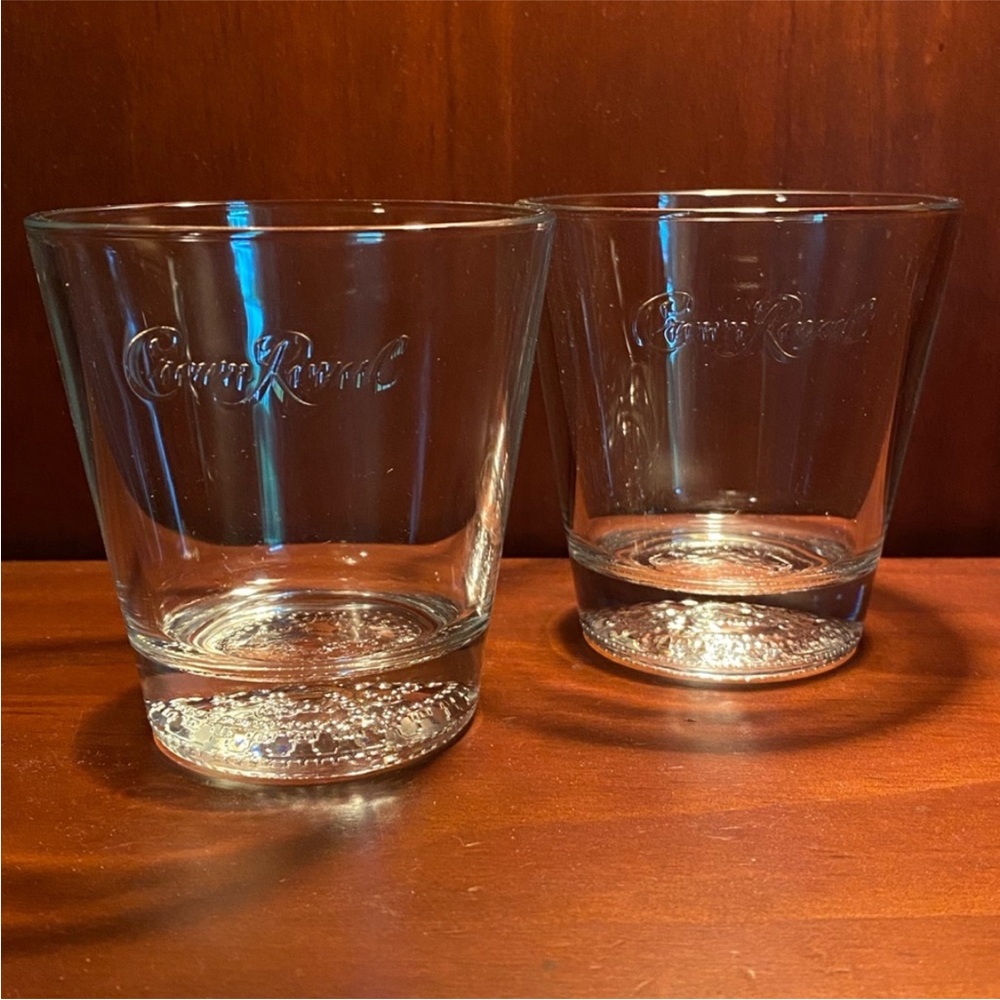 Crown Royal The Crown Jewels Collectible Rocks Lowball Glasses Set of 2